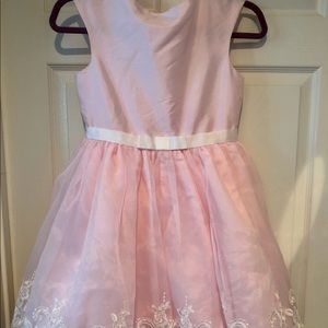 Janie & Jack Pink White Dress Special Occasion 10